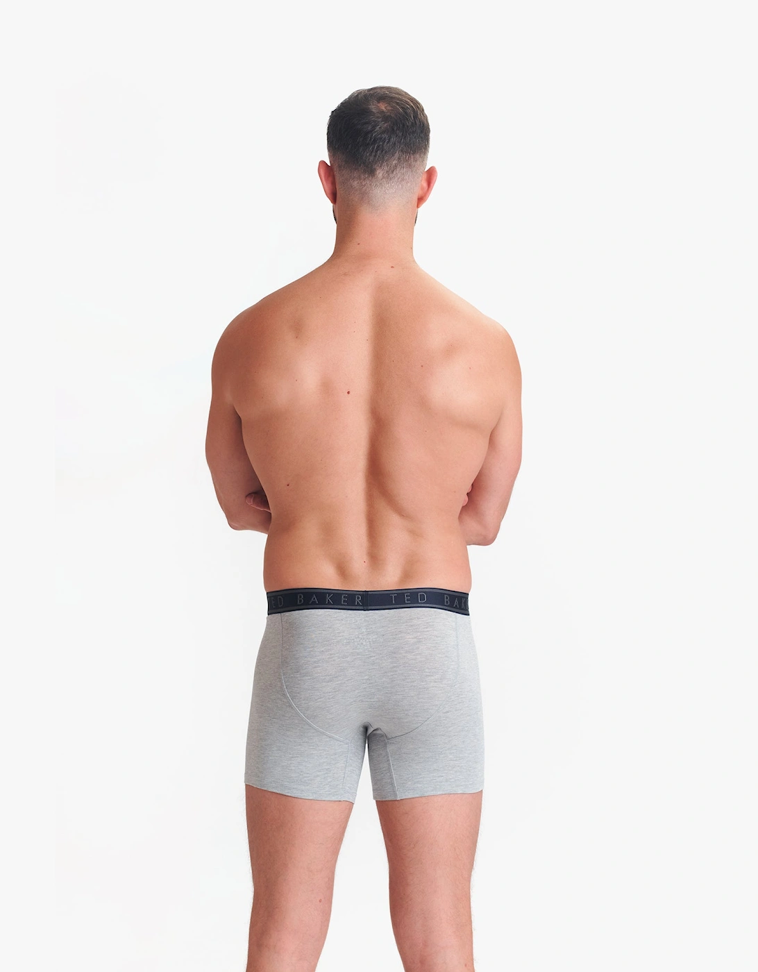 3-Pack Cotton Boxer Briefs Mens Boxer Briefs Navy/Rovelli Blue/Heather Grey