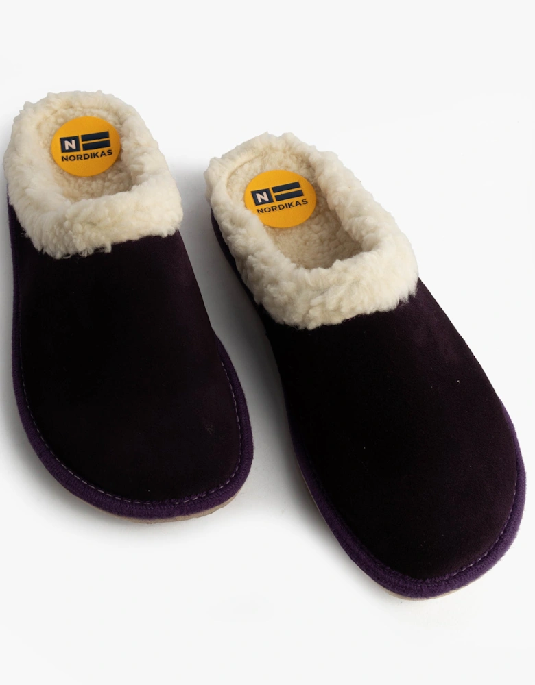 AFELPADO Womens Mules SlippersPurpura