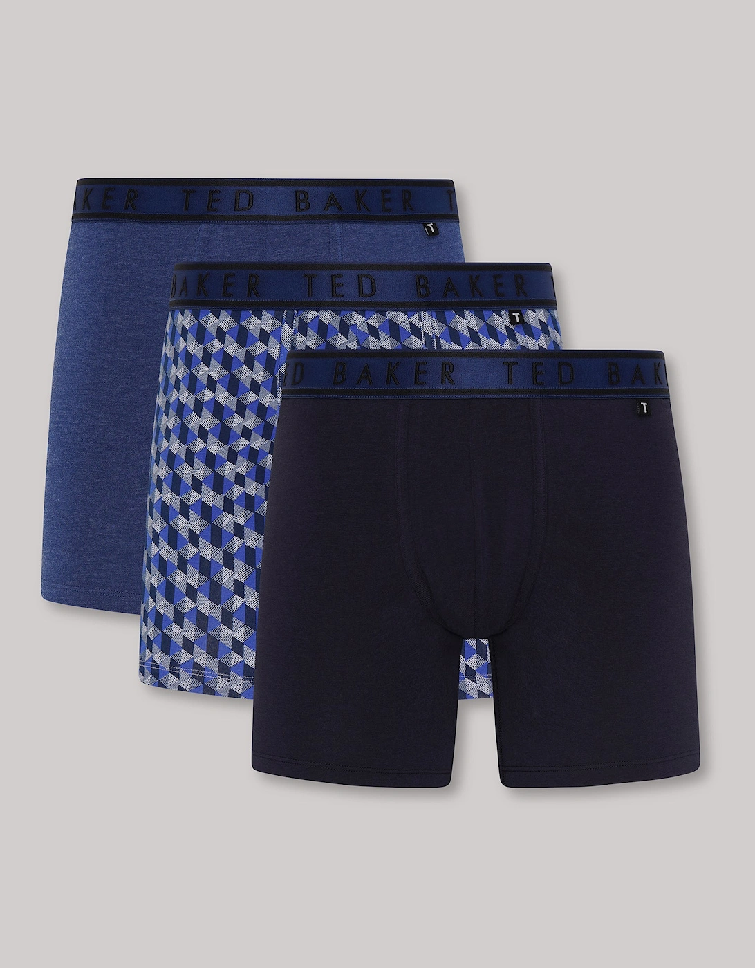 3-Pack Cotton Boxer Briefs Mens Boxer Briefs Estate Blue/Statesman/Navy, 7 of 6