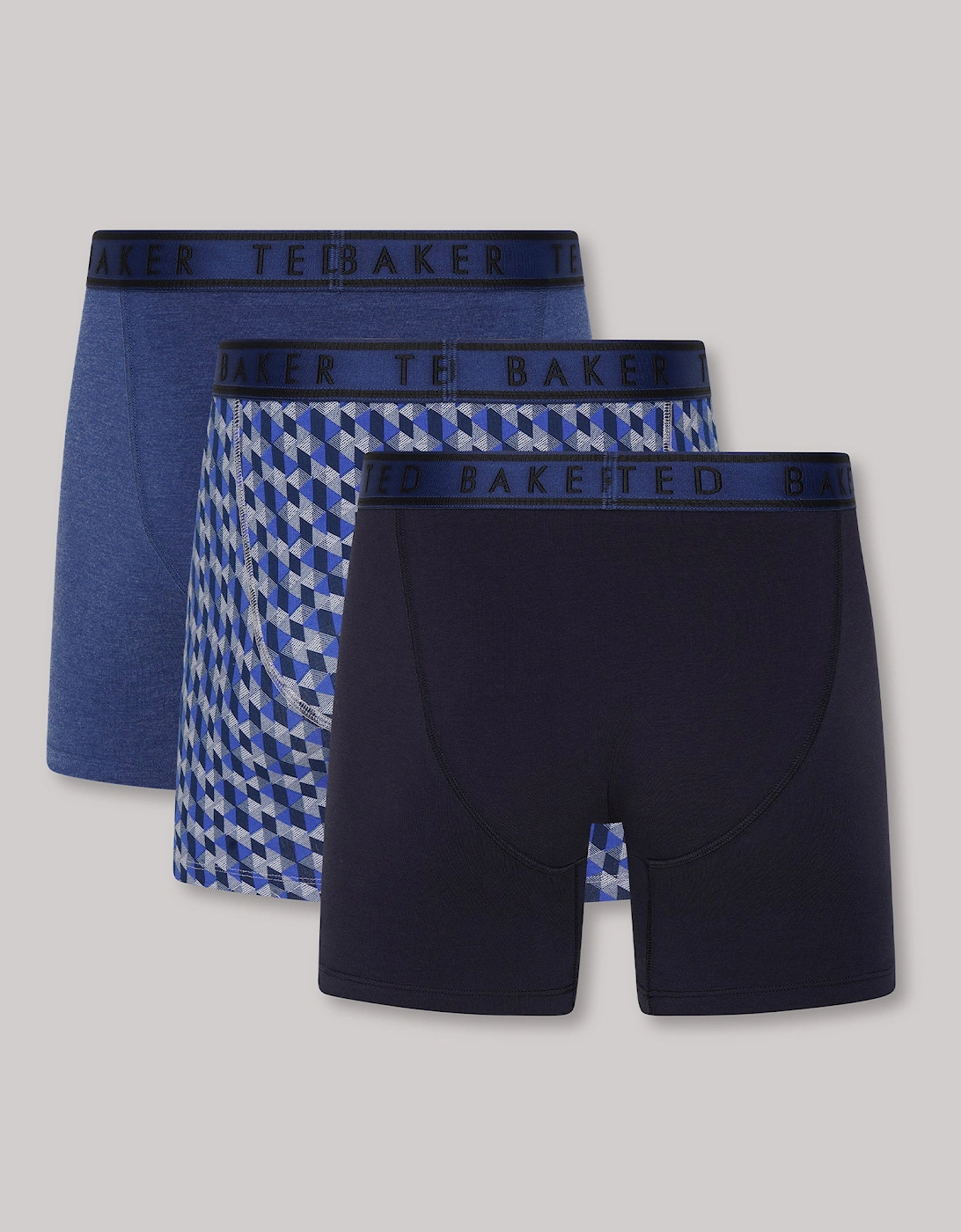 3-Pack Cotton Boxer Briefs Mens Boxer Briefs Estate Blue/Statesman/Navy