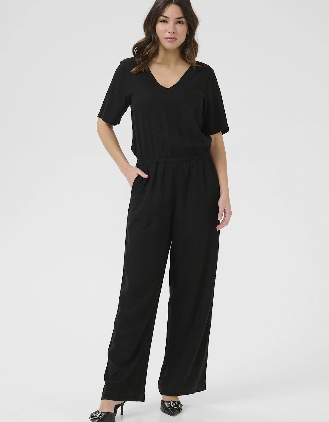 KAmilia V-Neck Short Sleeve Jumpsuit, 2 of 1