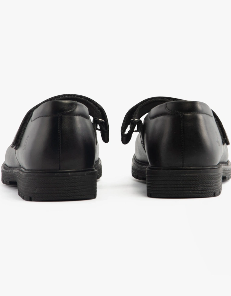 TALLY Girls School Leather Shoes Black