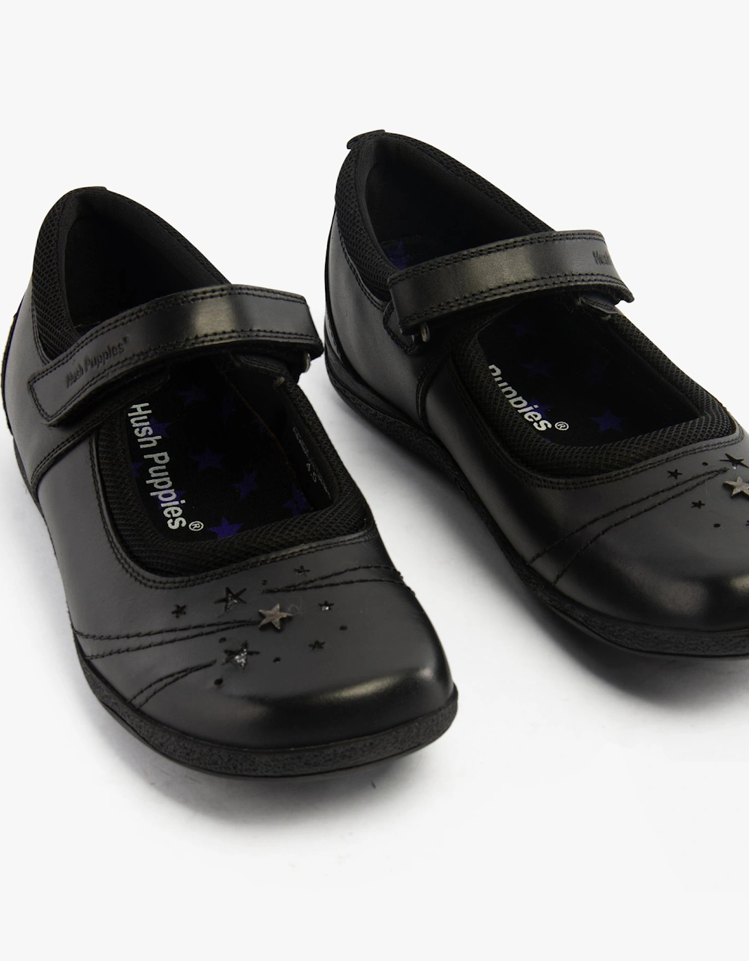 AMBER Girls School Shoes Black
