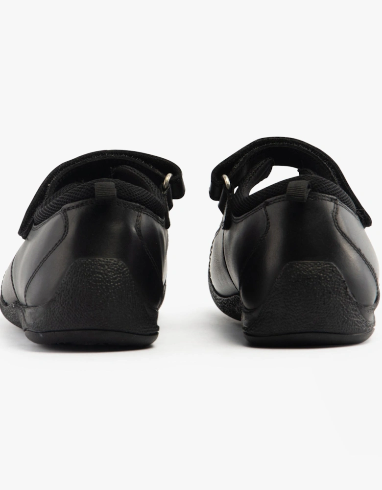 AMBER Girls School Shoes Black