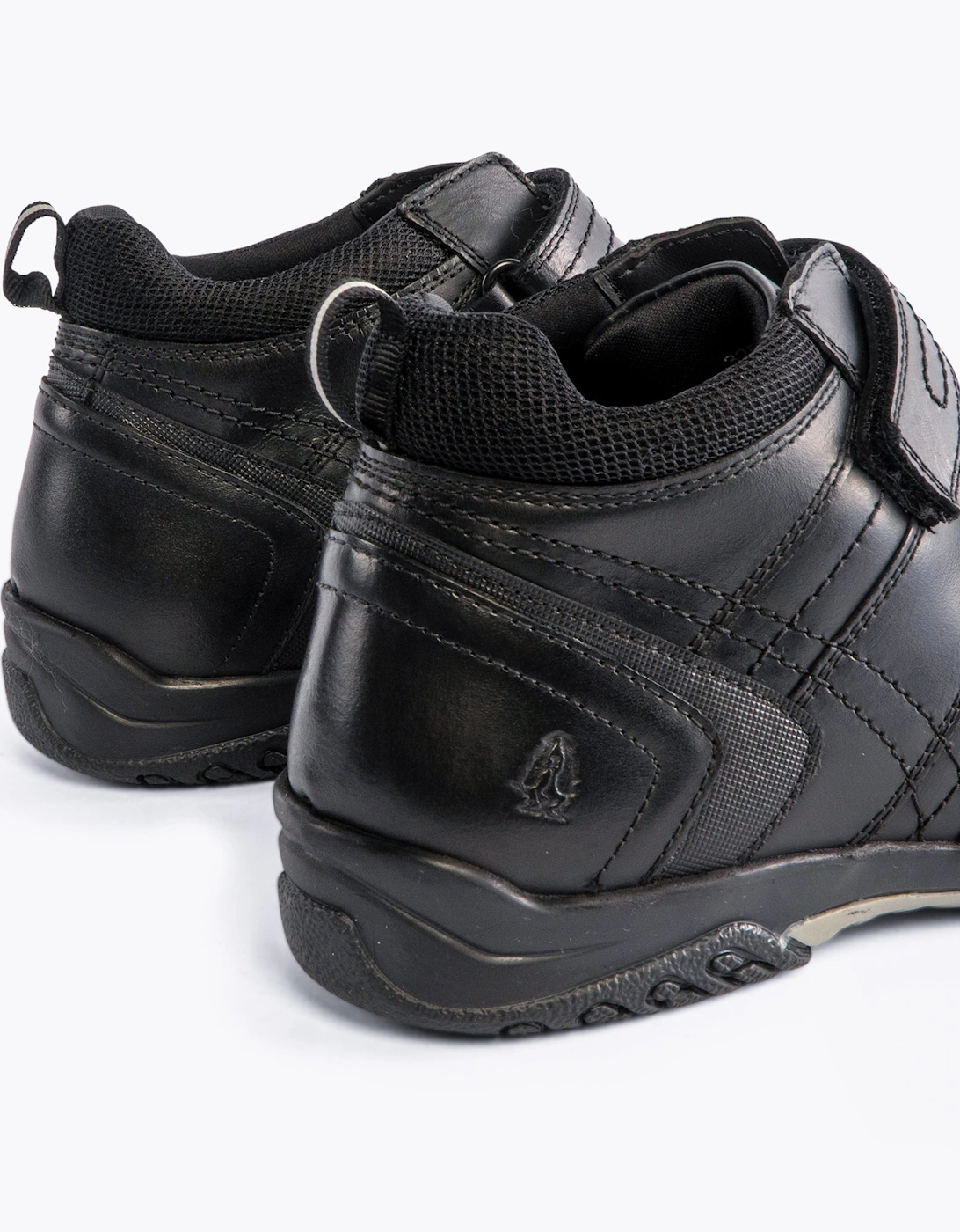 JEZZA Boys School Boots Black