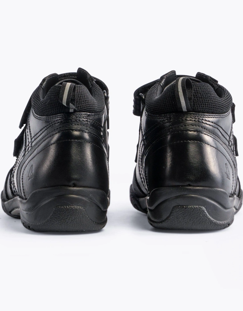 JEZZA Boys School Boots Black