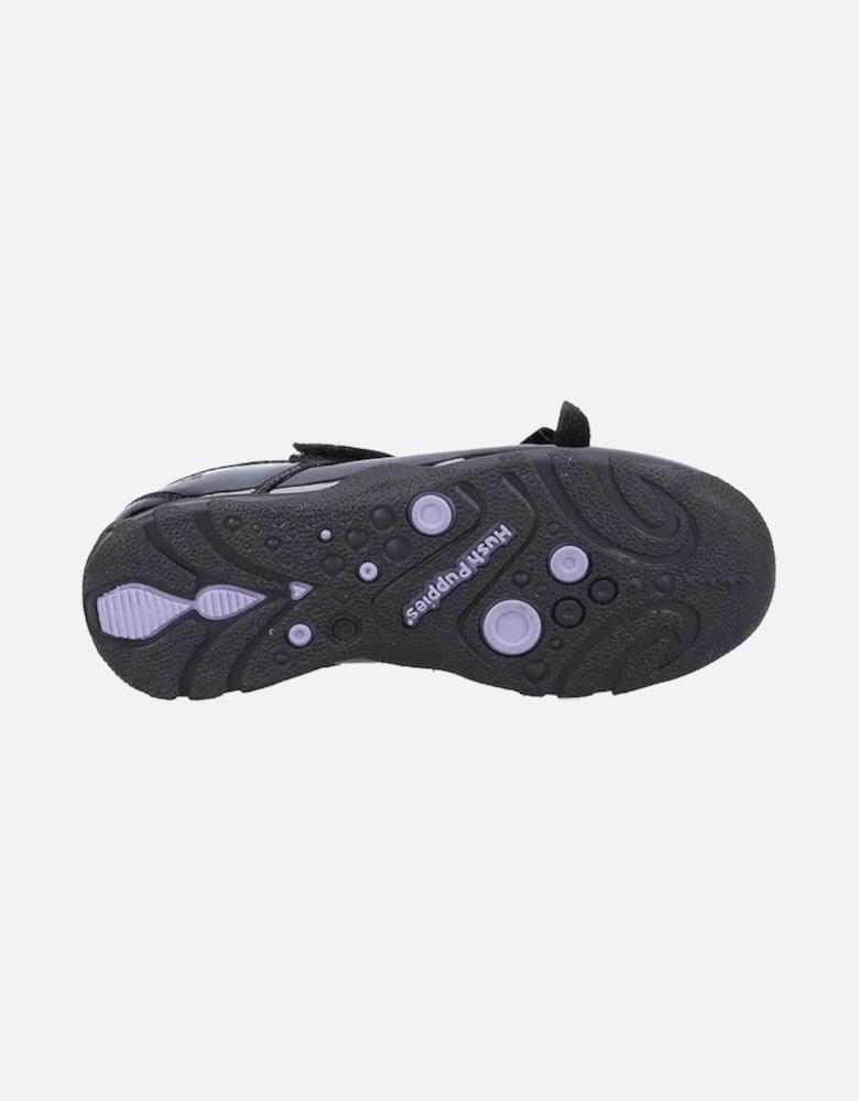 CARRIE Girls School Shoes Black