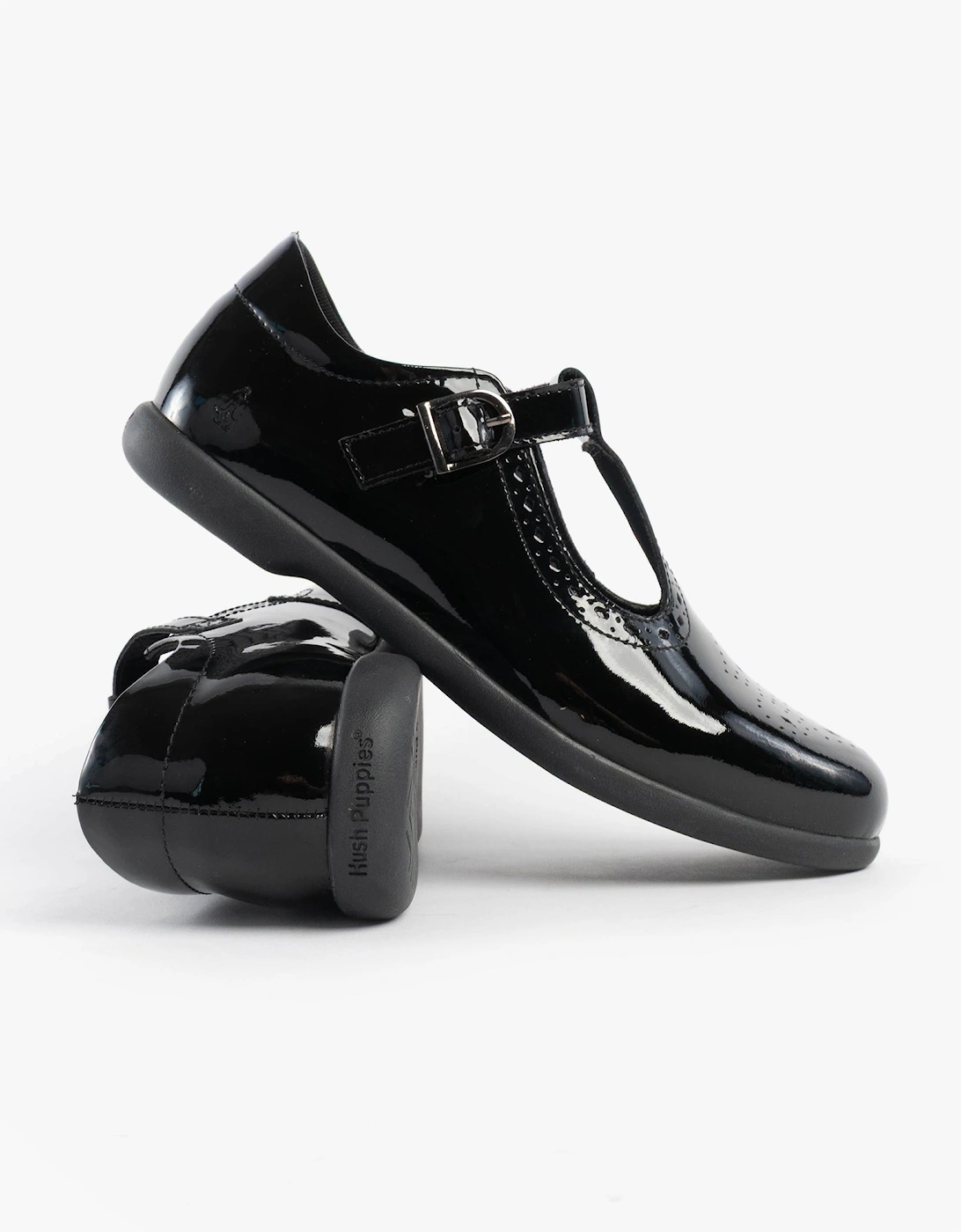 BRITNEY PATENT Girls Shoes Black