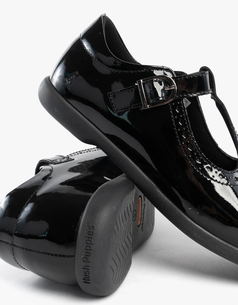 BRITNEY PATENT Girls Shoes Black