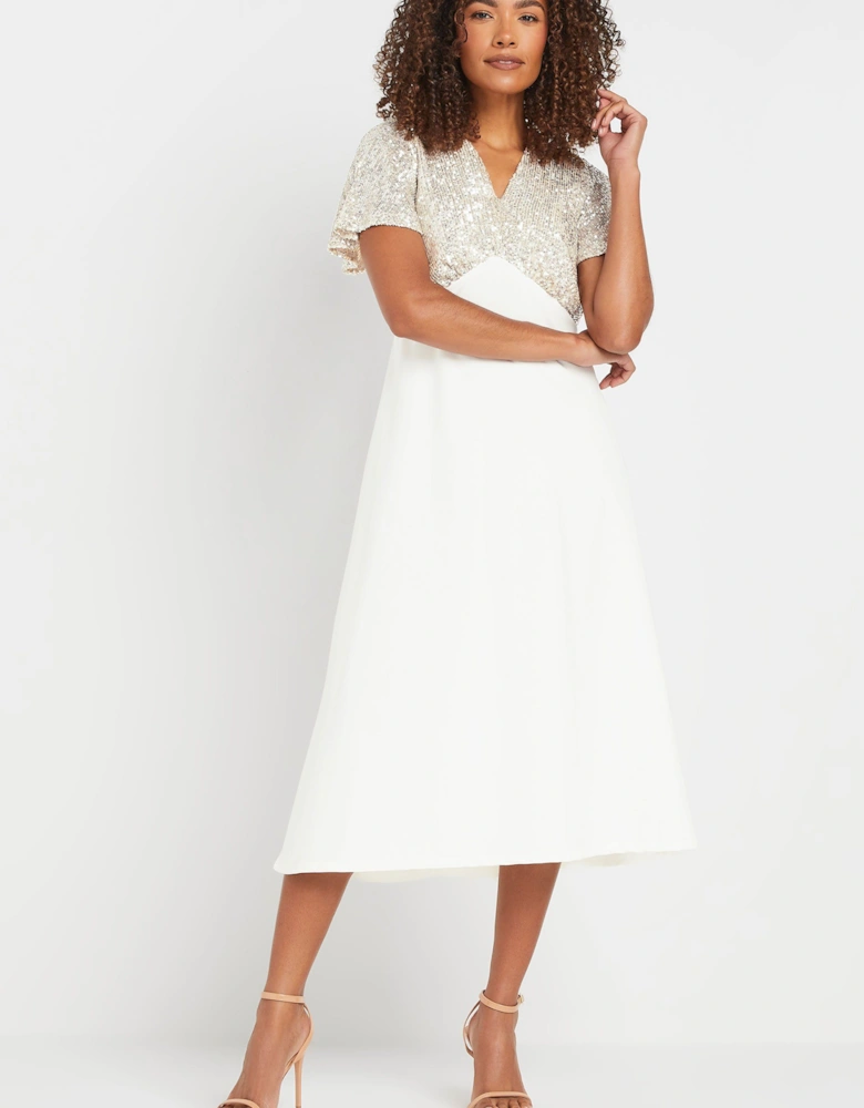 Sequin Top Midaxi Dress