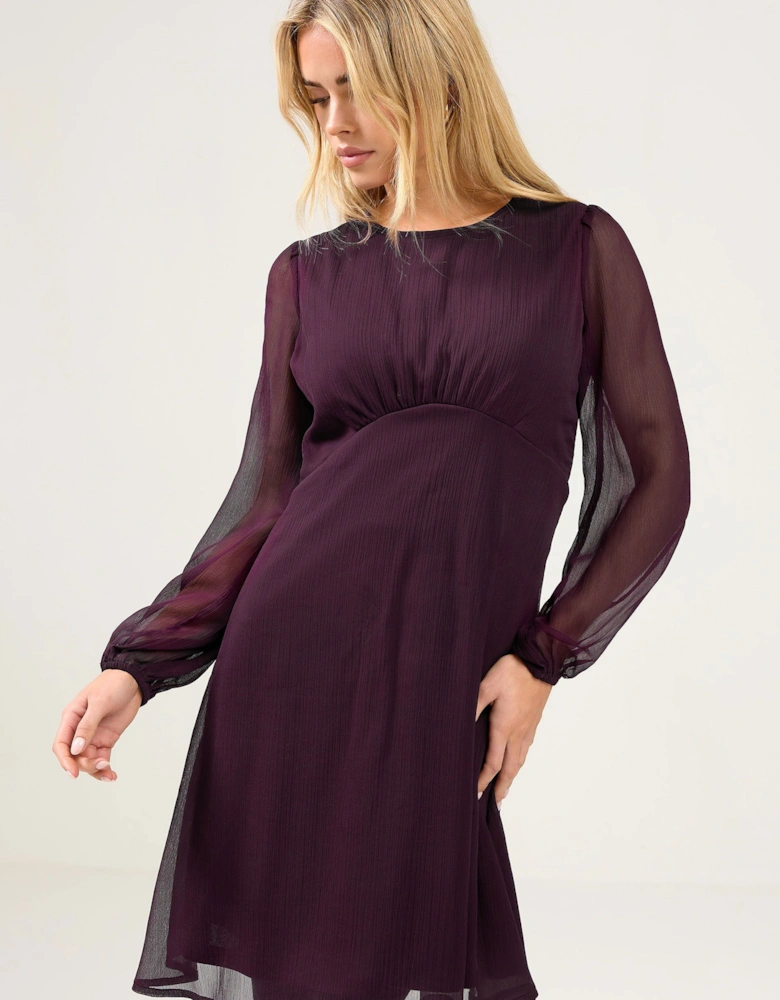 Petite Chiffon Midi Dress