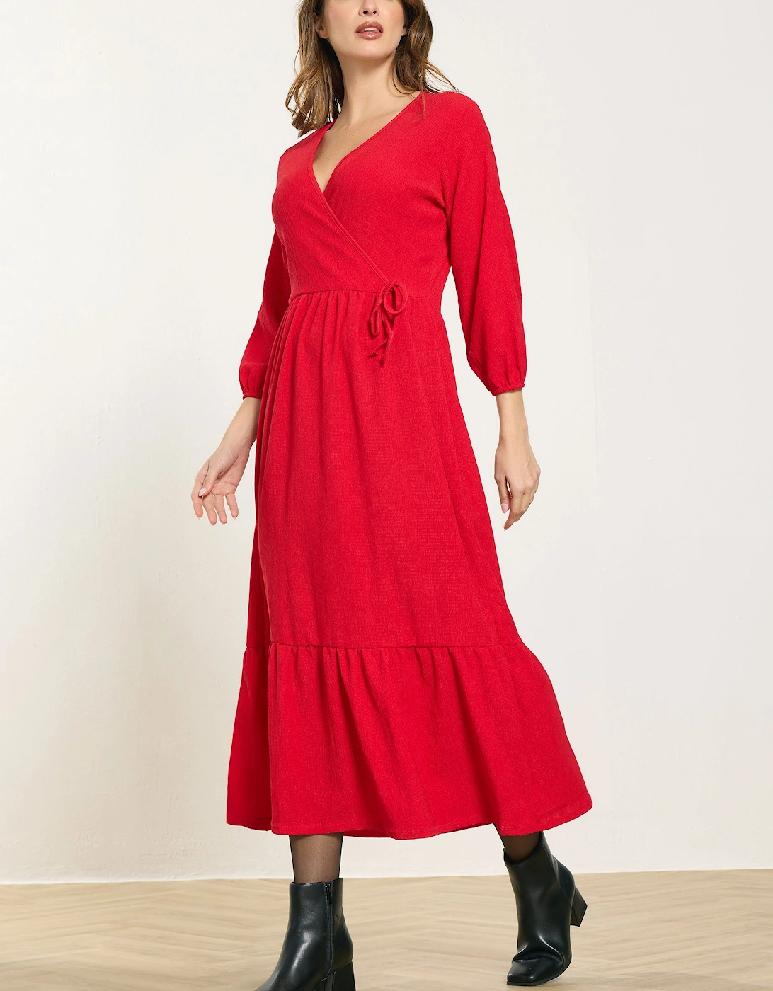 Tiered Wrap Dress, 2 of 1