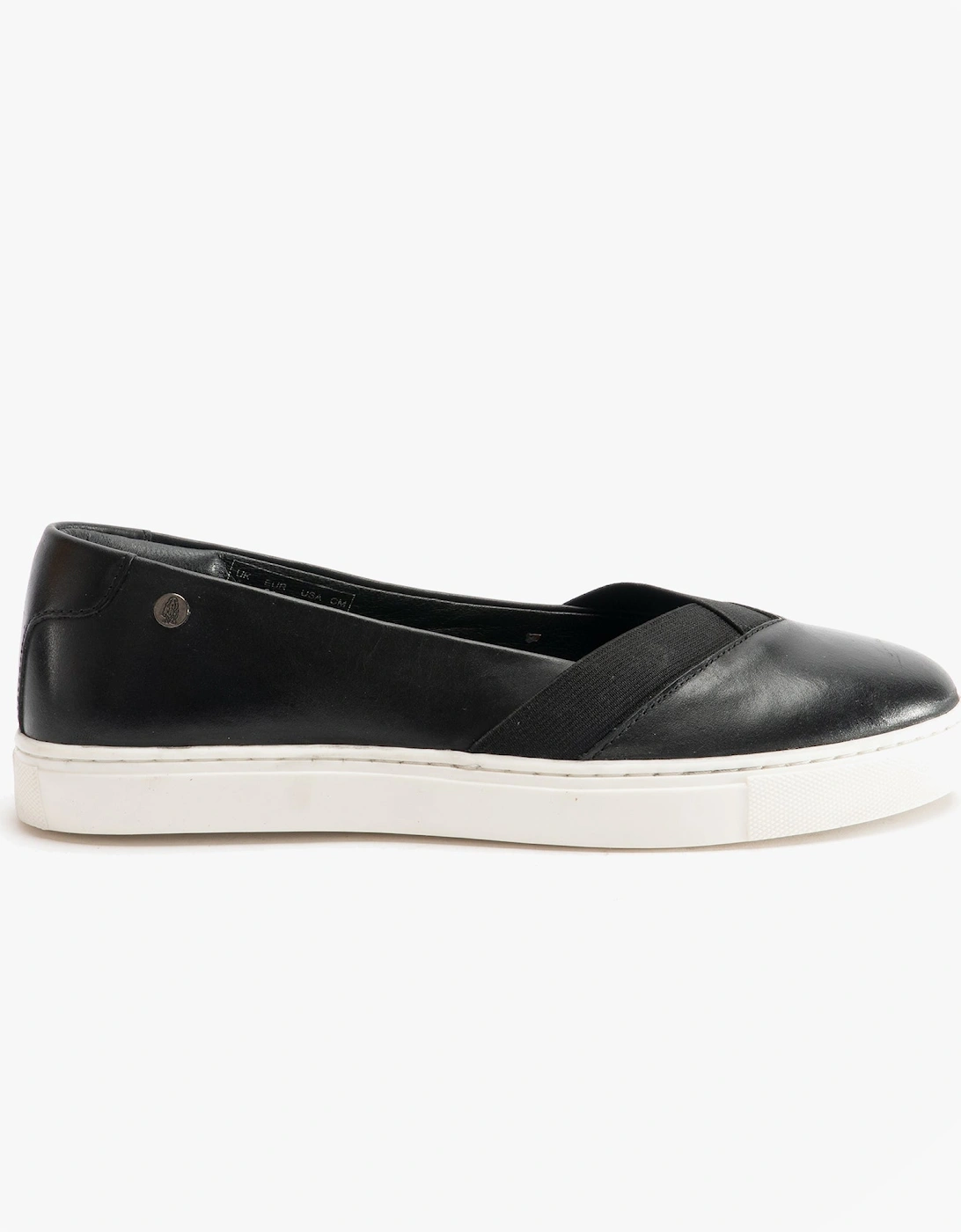 TIFFANY Womens Leather Slip On Pumps Black/White, 7 of 6