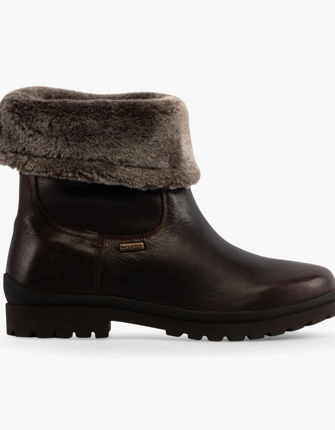 ALICE Womens Leather Mid-Height Boots Tan