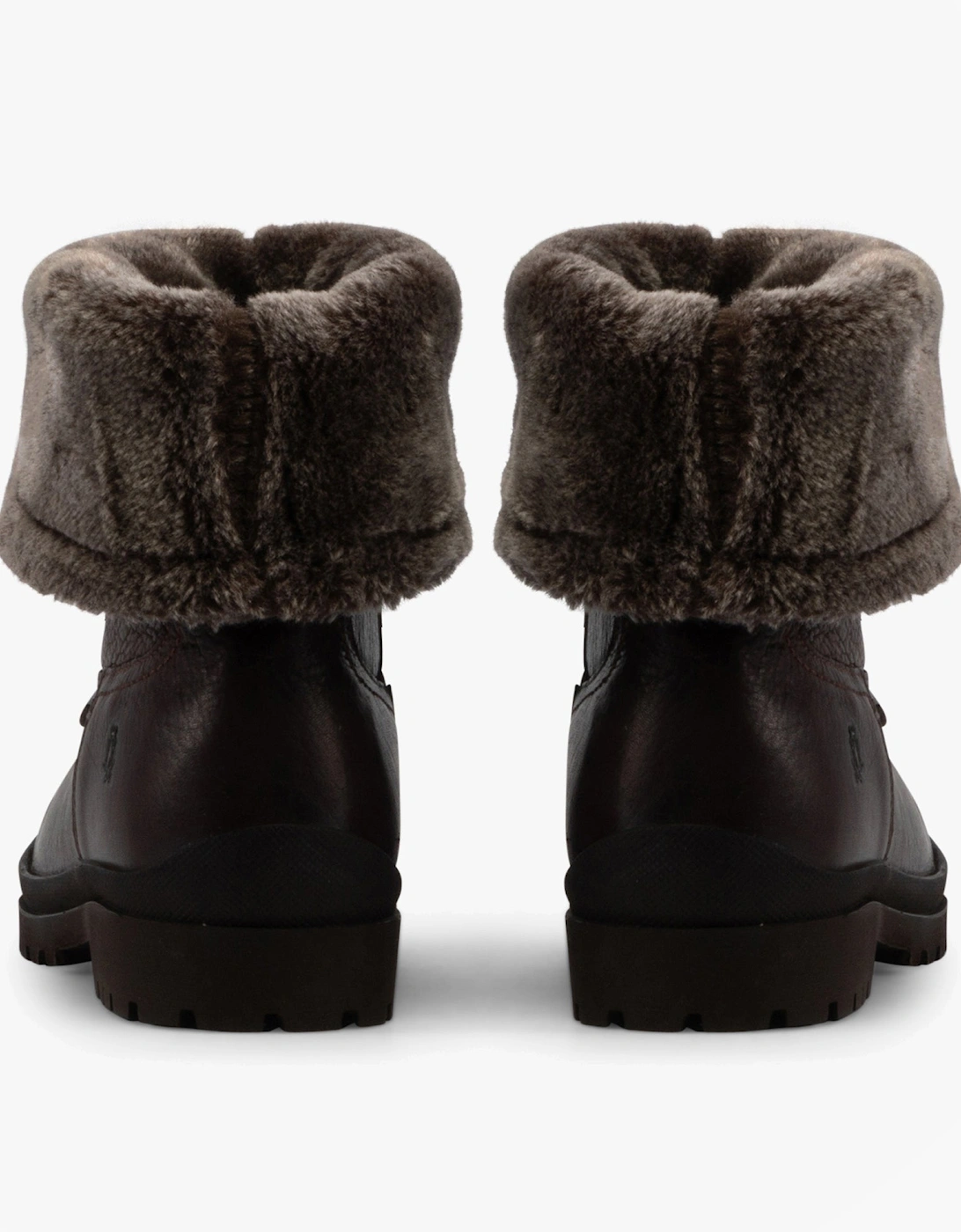 ALICE Womens Leather Mid-Height Boots Tan