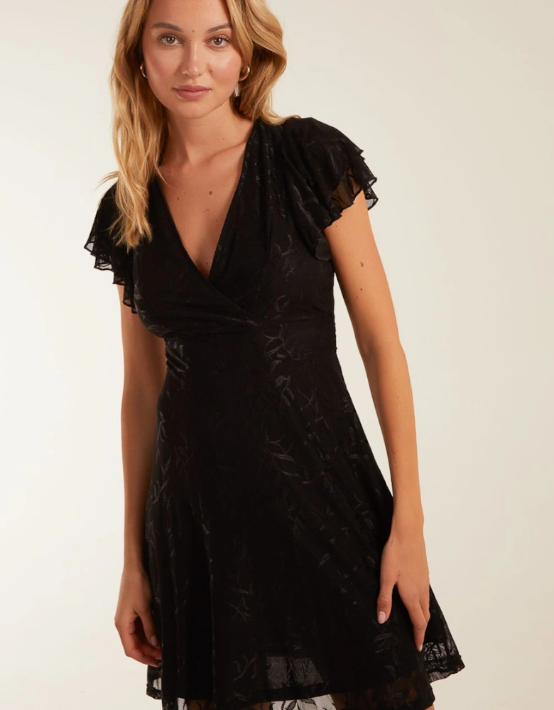 Double Frill Wrap Dress
