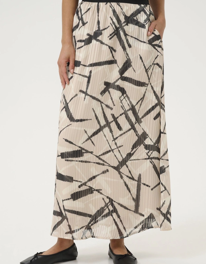 KAarchy Graphic Print Maxi Skirt