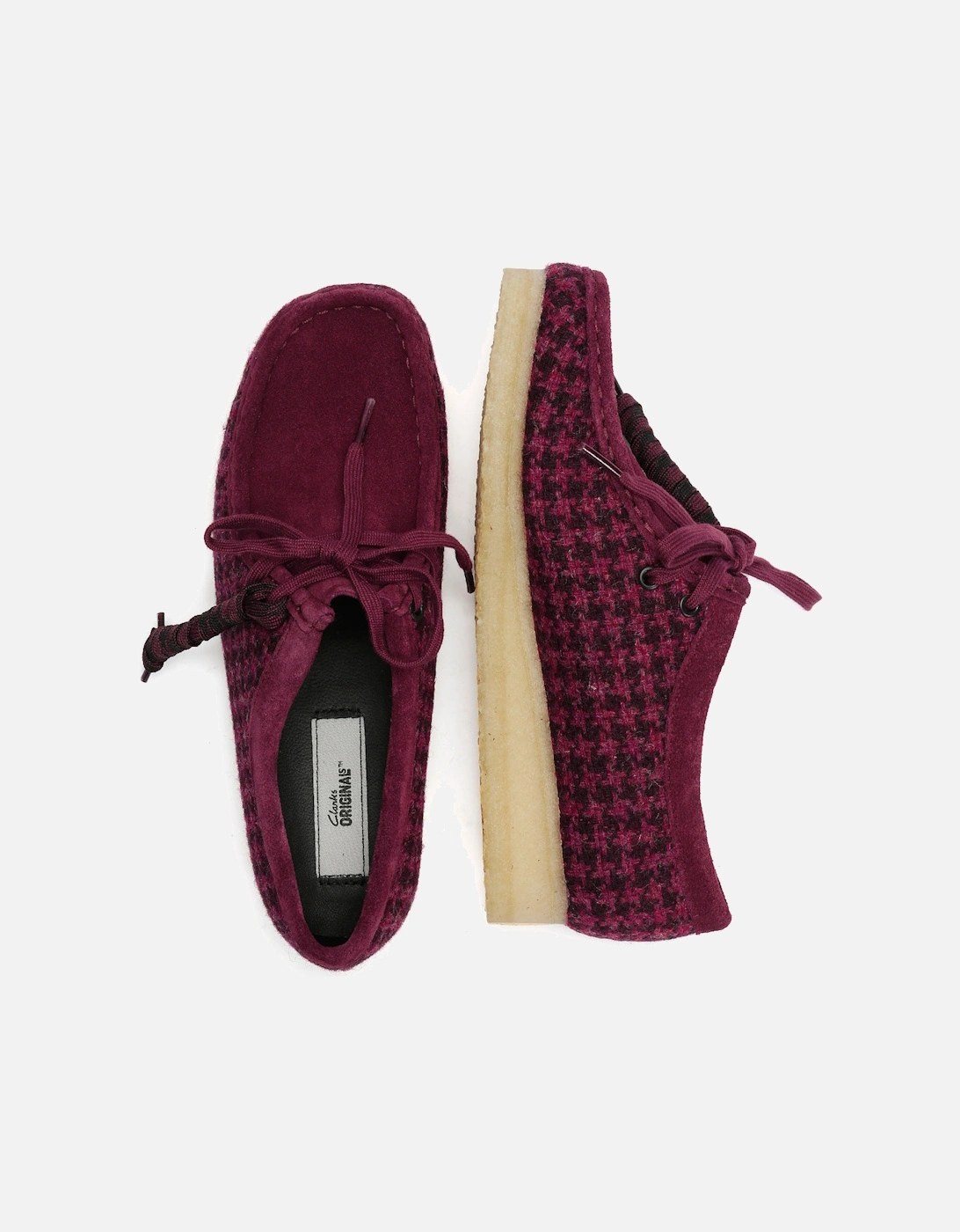 Originals Wallabee Harris Tweed Women's Purple Shoes