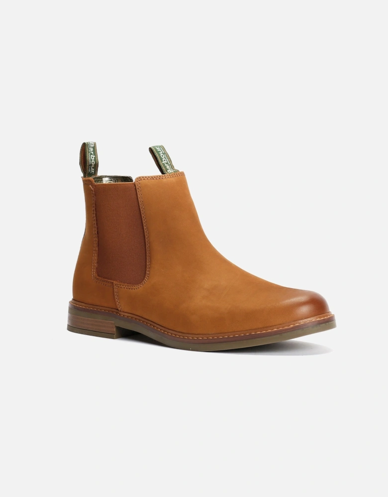 Farsley Leather Men's Dark Tan Chelsea Boots