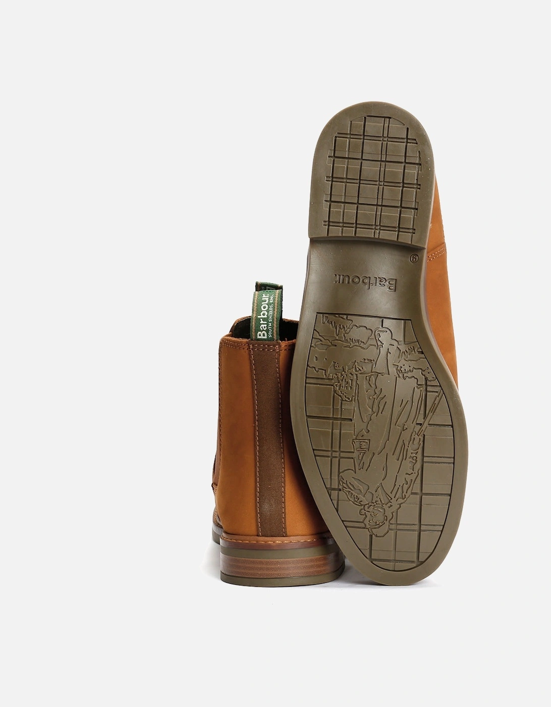 Farsley Leather Men's Dark Tan Chelsea Boots