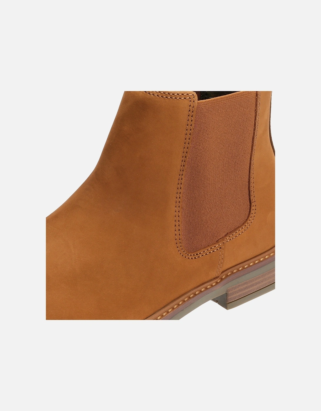Farsley Leather Men's Dark Tan Chelsea Boots