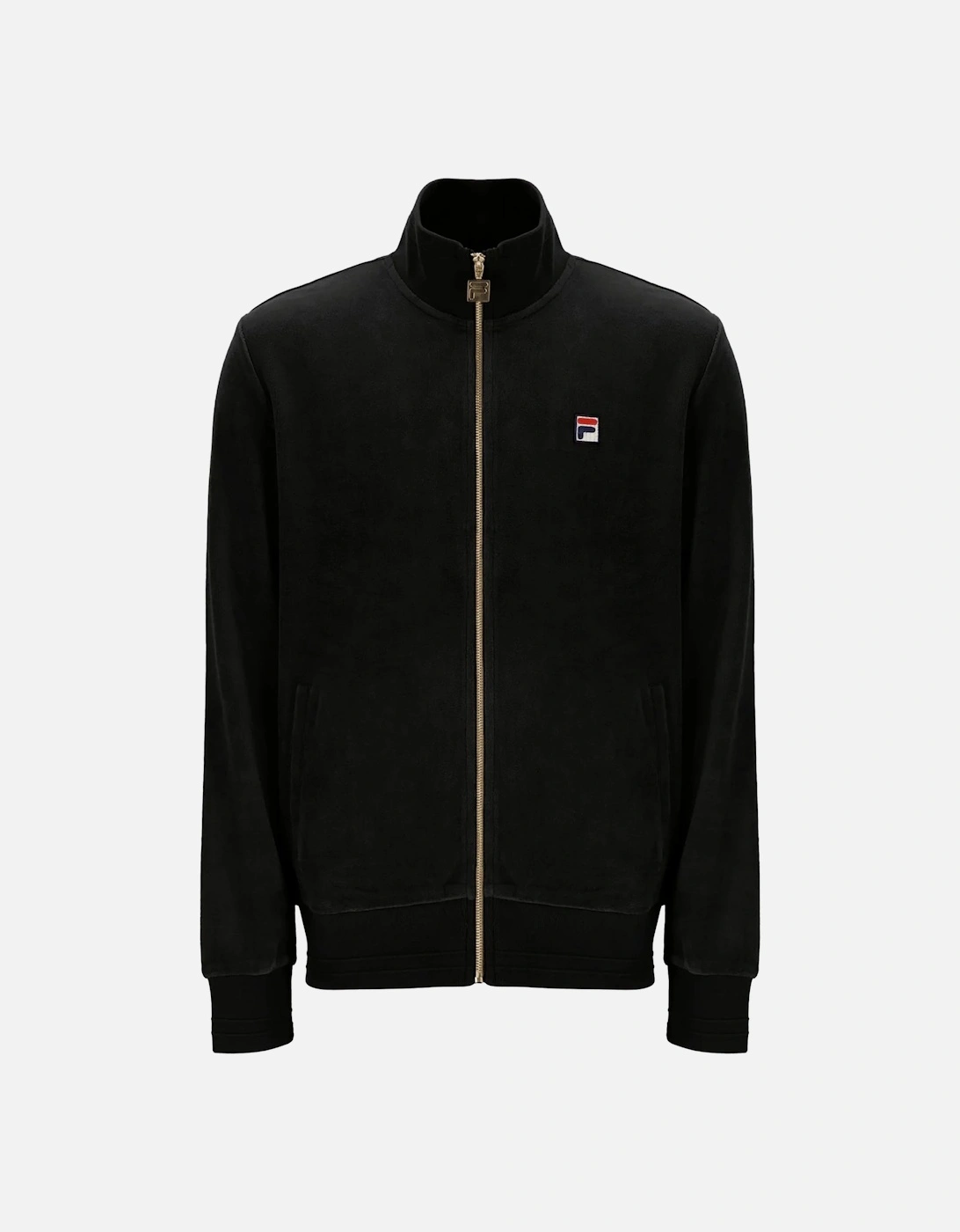 Nero Velour Track Top Jacket Black, 5 of 4