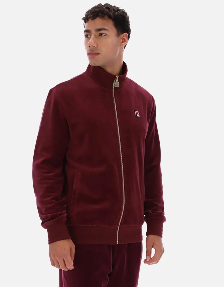 Nero Velour Track Top Jacket Fig