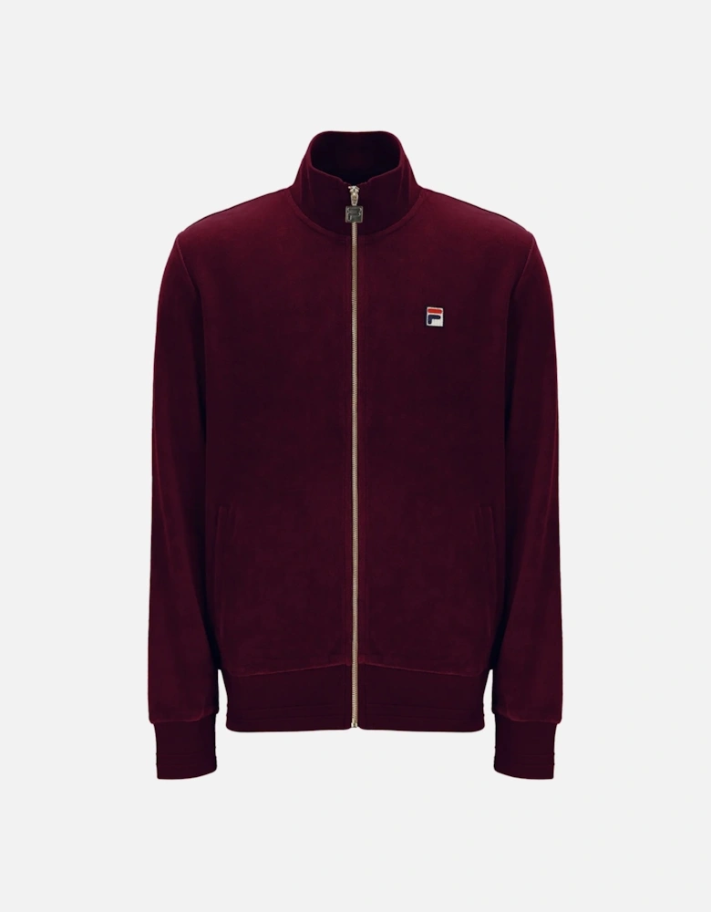 Nero Velour Track Top Jacket Fig