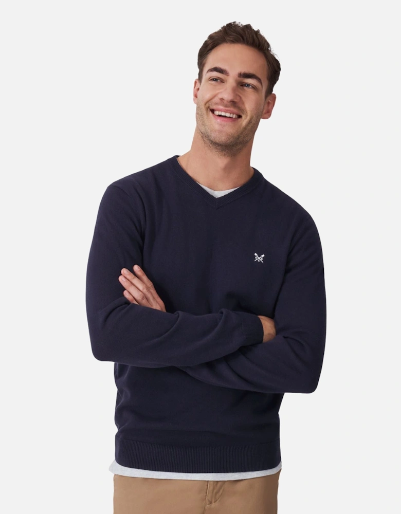 Mens Organic Cotton V Neck Sweatshirt