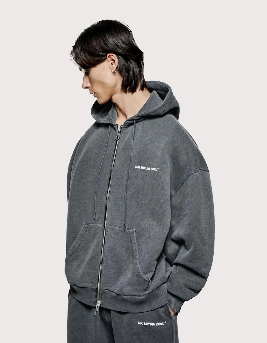 Oversized Uniform Zip Through Hoodie, 7 of 6