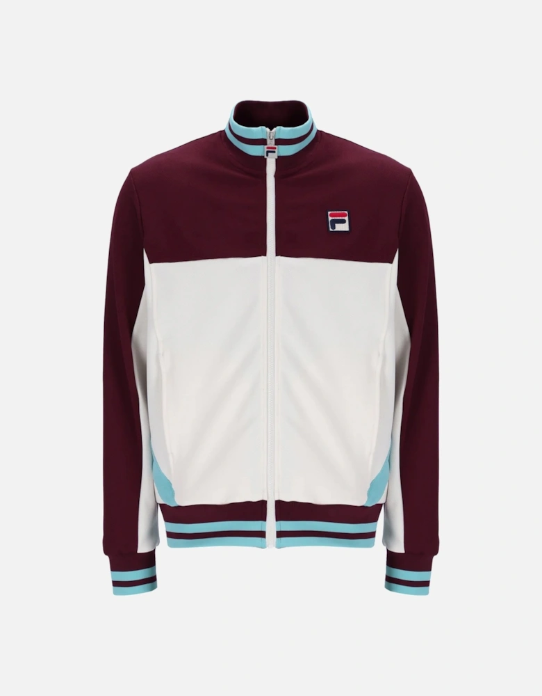 Tiebreaker Funnel Neck Track Top Jacket Fig/Gardenia/Milky Blue