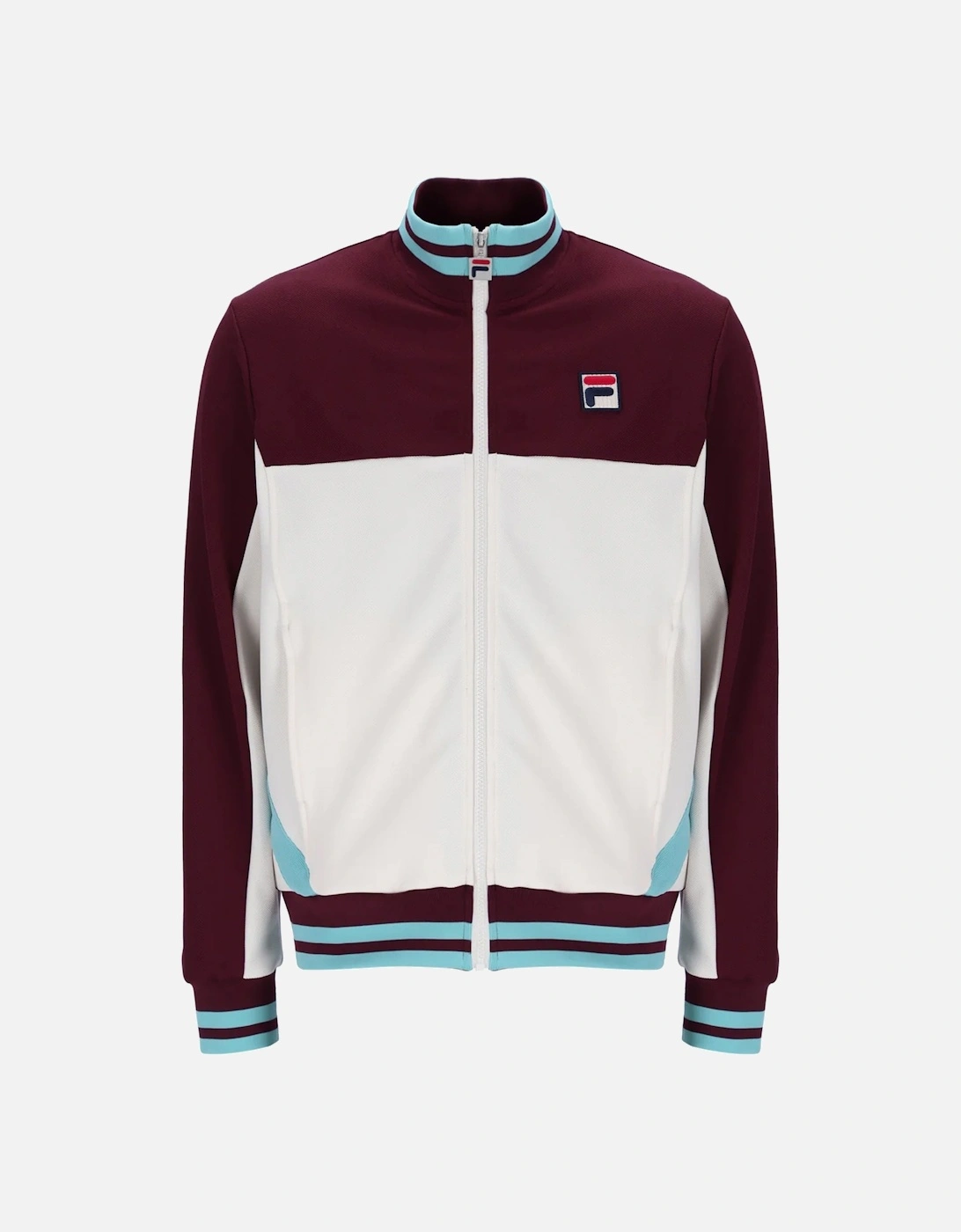 Tiebreaker Funnel Neck Track Top Jacket Fig/Gardenia/Milky Blue, 5 of 4