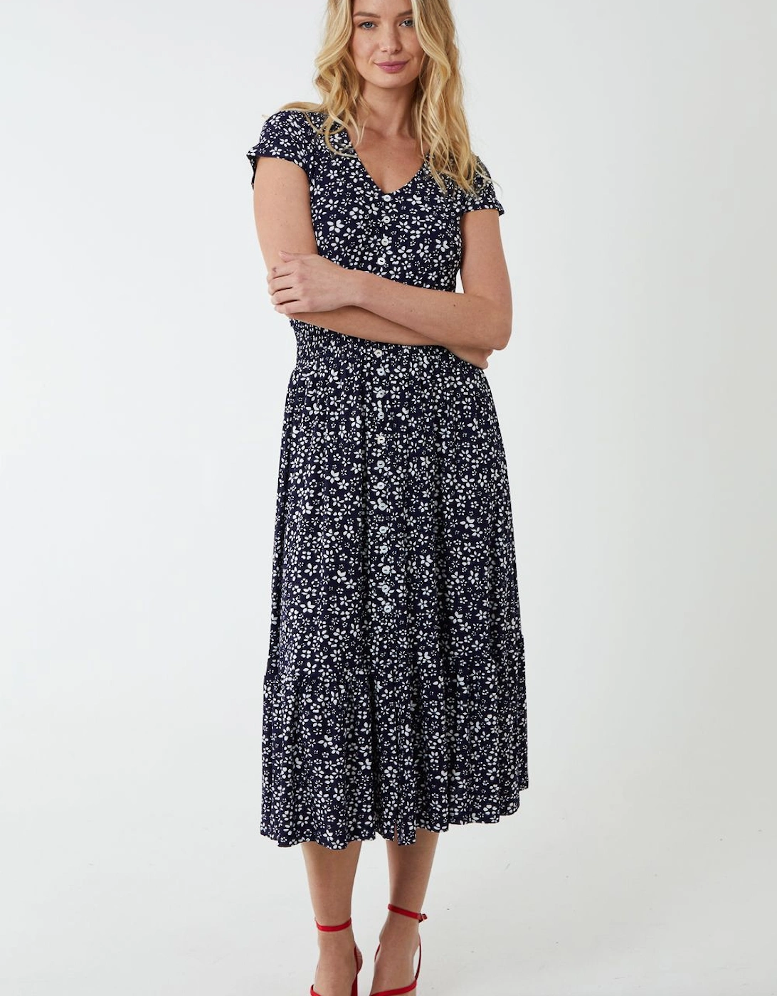 Button Through Midi Dress, 2 of 1