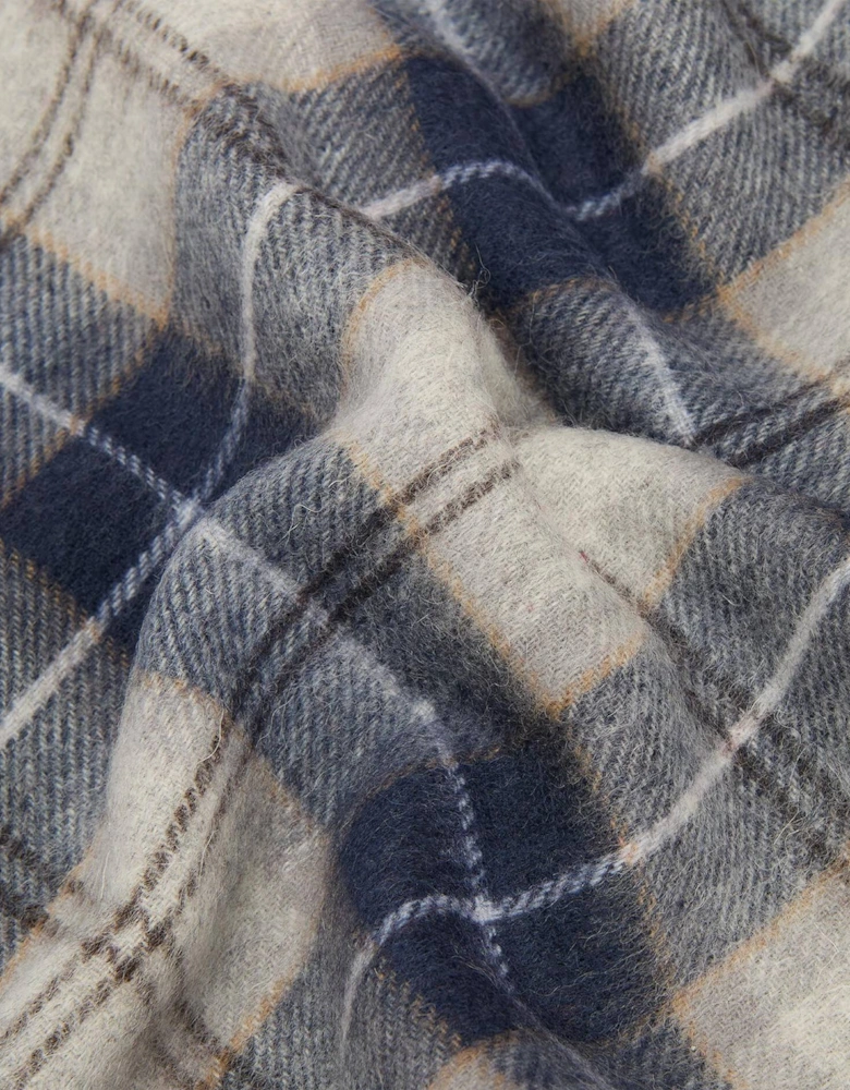 Glove & Tartan Scarf Gift Set - Grey Midnight