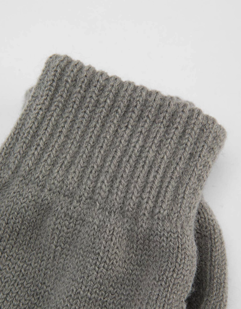 Glove & Tartan Scarf Gift Set - Grey Midnight