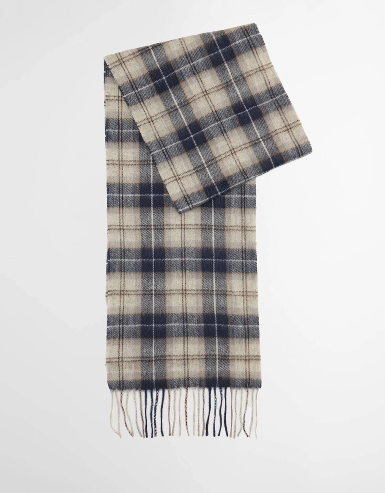 Glove & Tartan Scarf Gift Set - Grey Midnight