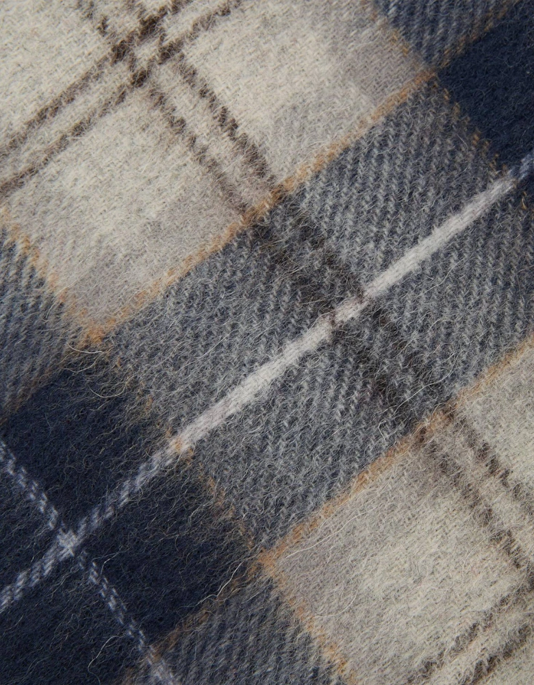 Glove & Tartan Scarf Gift Set - Grey Midnight