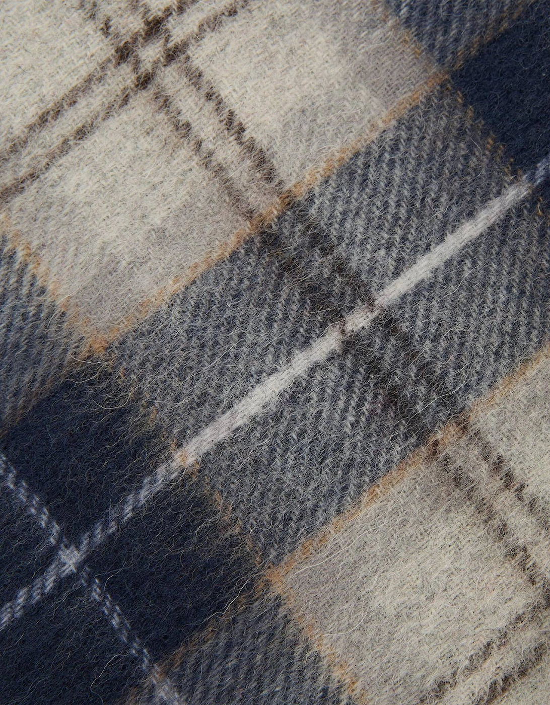 Glove & Tartan Scarf Gift Set - Grey Midnight