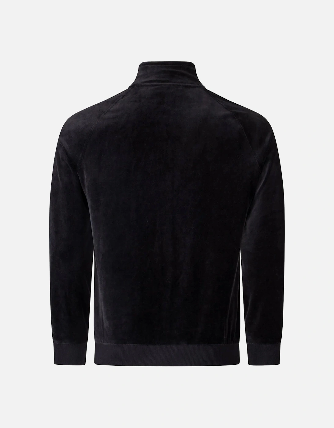Court Velour Track Top Jacket Black