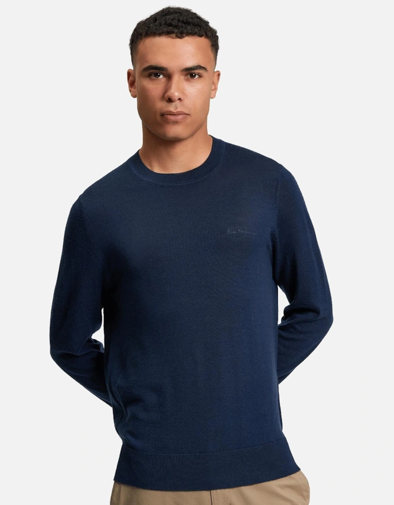 Mens Merino Crew Neck Knitwear Jumper