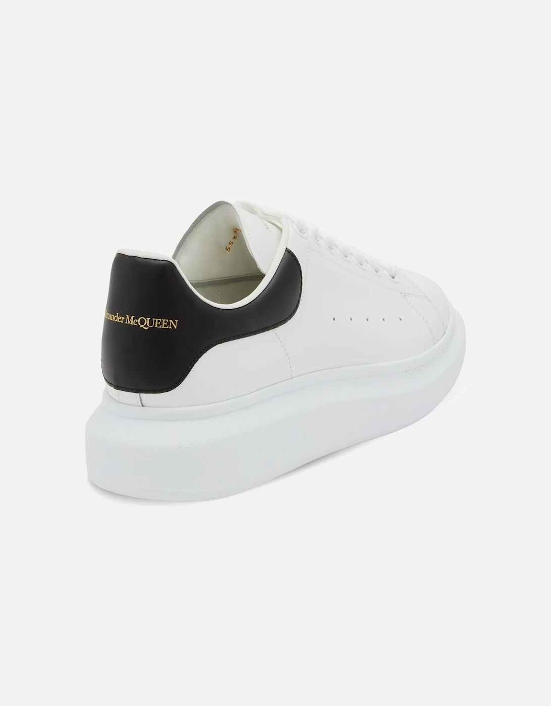 Oversized Leather Trainer in White