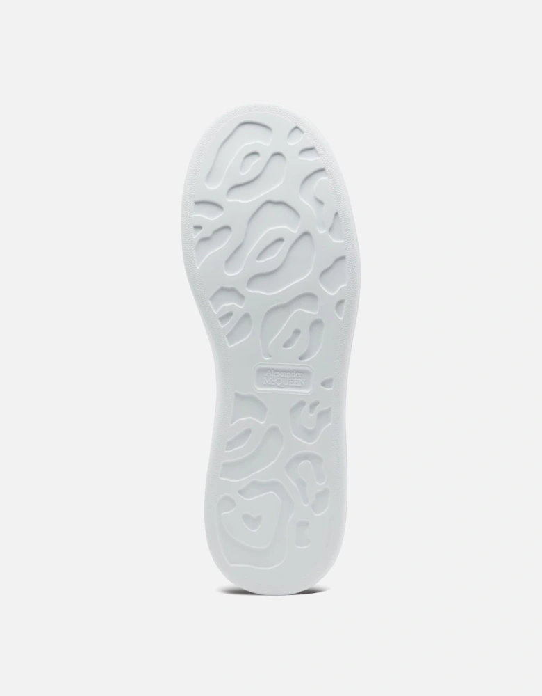 Oversized Leather Trainer in White