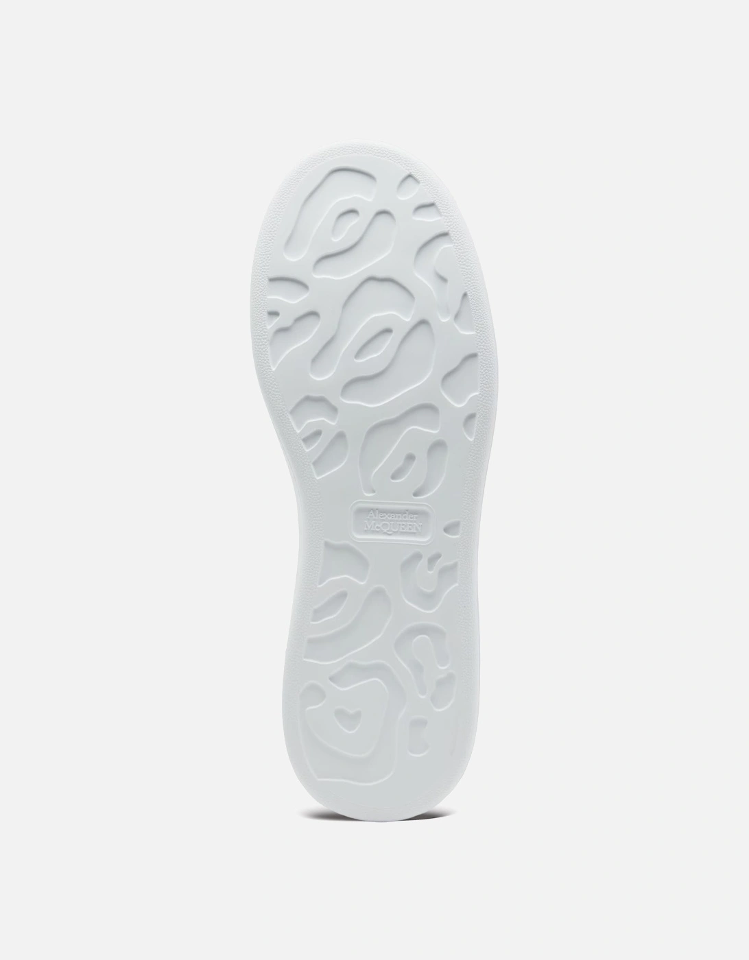 Oversized Leather Trainer in White