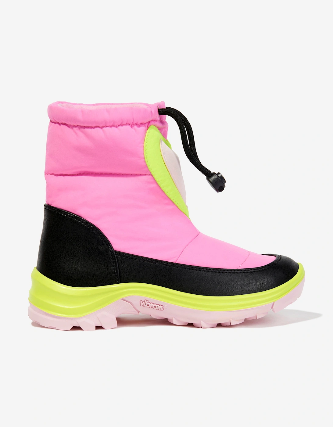 Girls Heart Snow Boots in Pink, 5 of 4