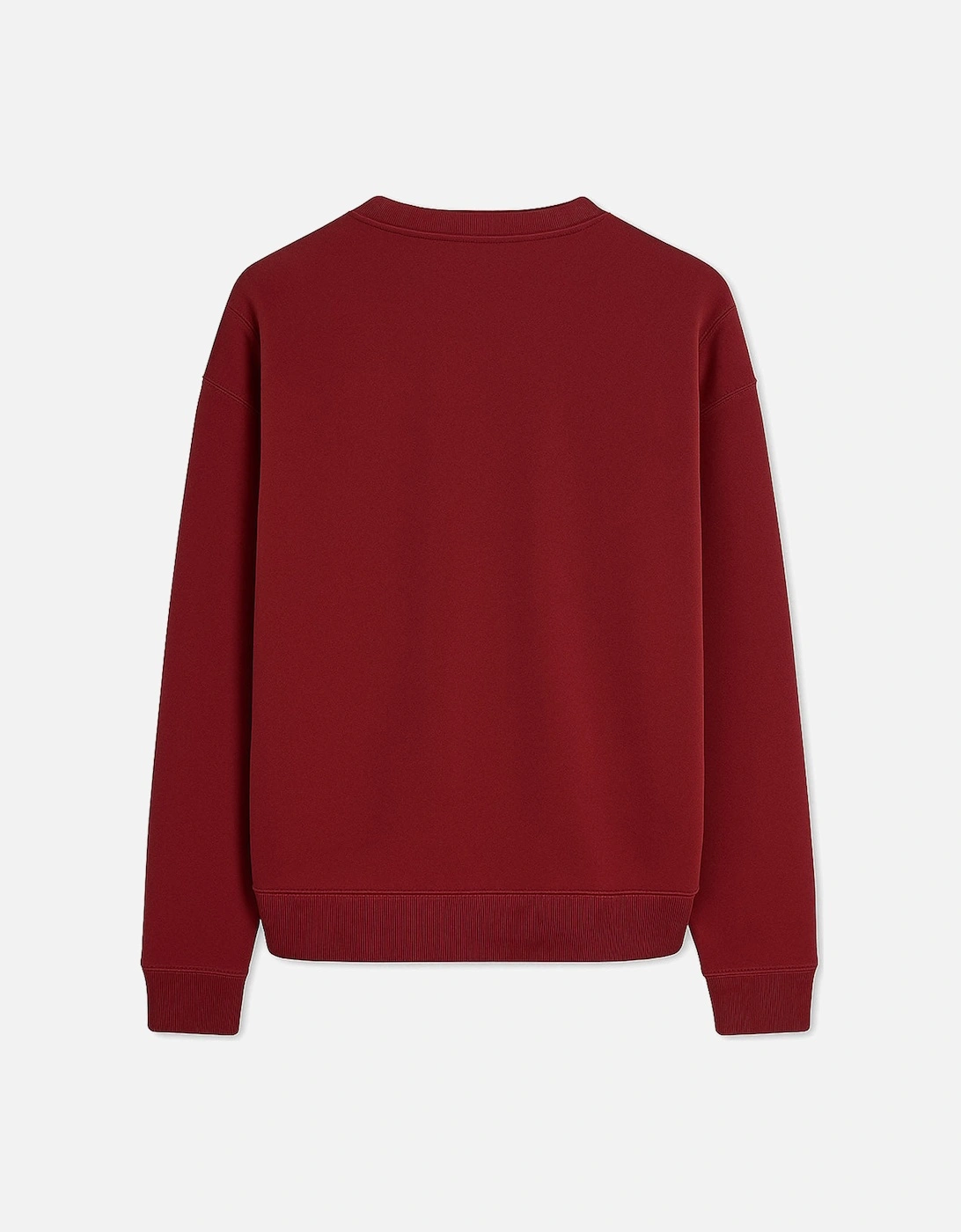 Men's Red Franklin Stamp Oversized Logo Print Sweatshirt