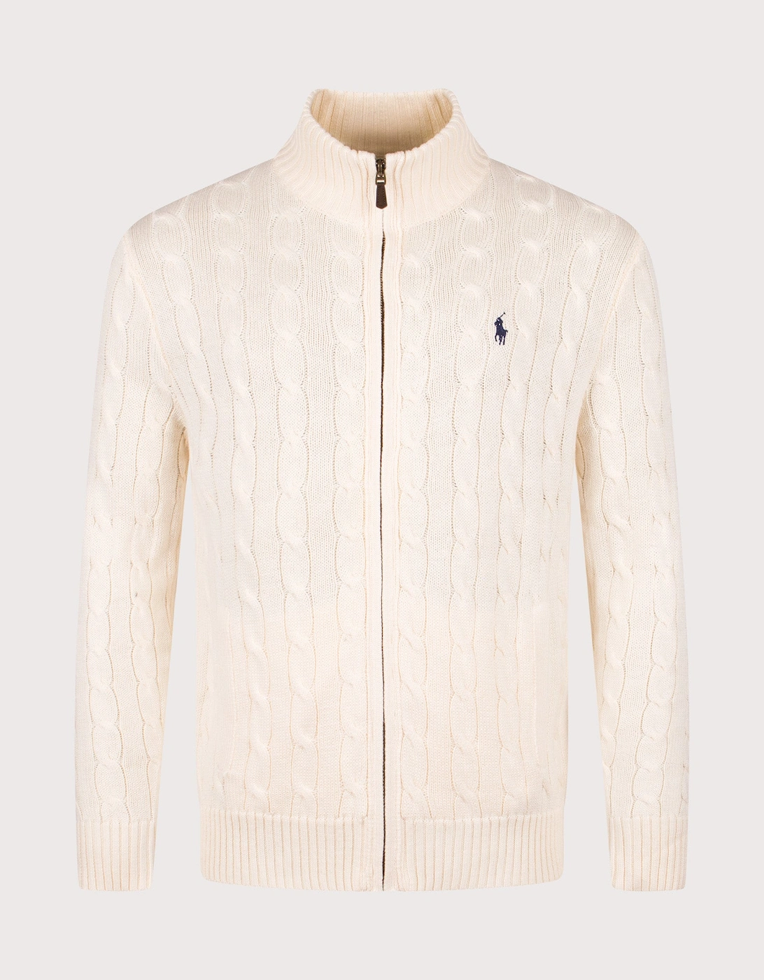 Cable-Knit Cotton Full-Zip Cardigan, 4 of 3