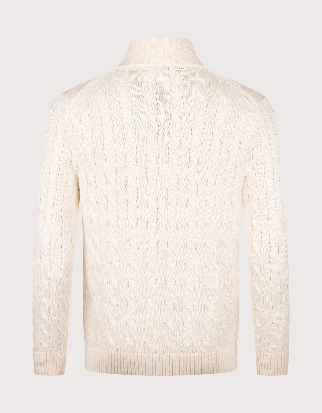 Cable-Knit Cotton Full-Zip Cardigan
