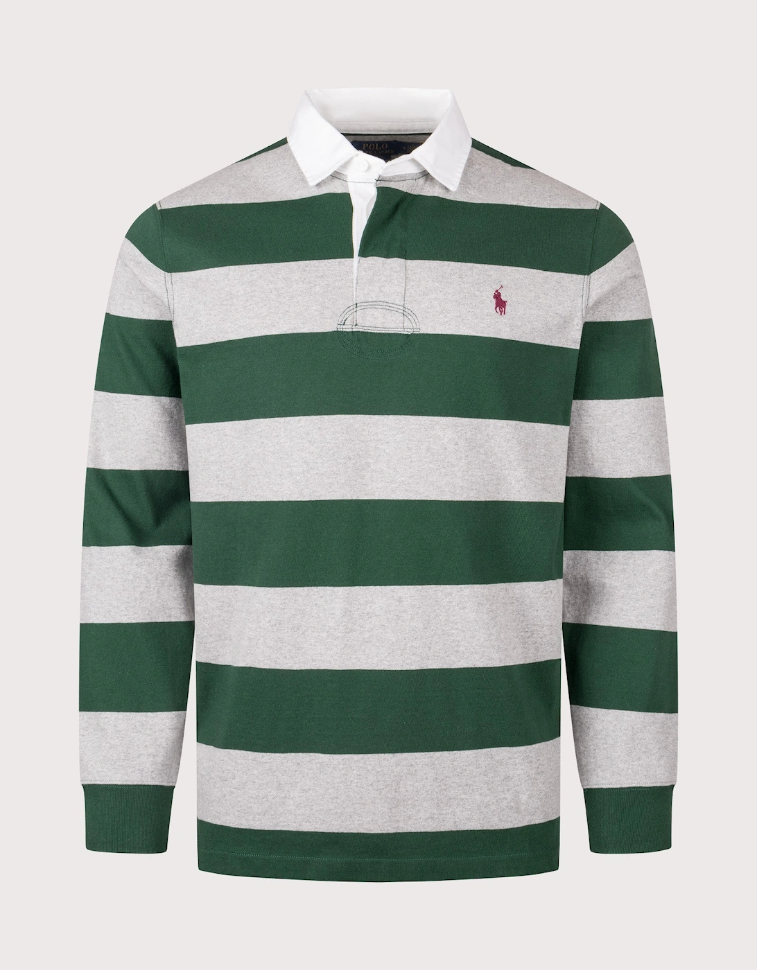 Classic Fit The Iconic Striped Rugby Shirt, 4 of 3