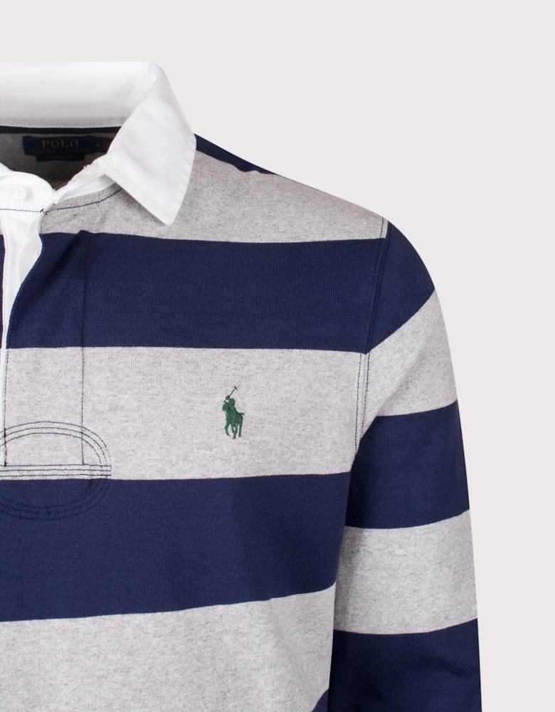 Classic Fit The Iconic Striped Rugby Shirt