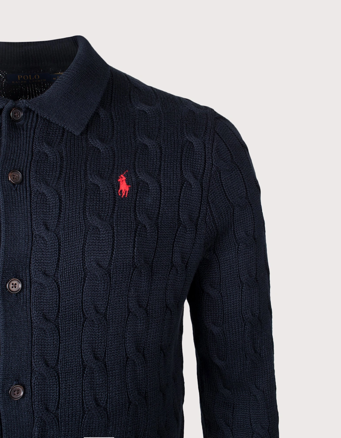 Cable-Knit Cotton Cardigan